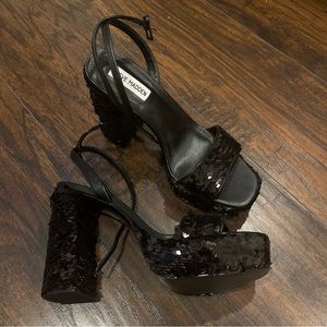 Steve Madden Sequin Platform Heels